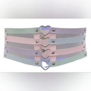 Pastel Heart Corset belt
